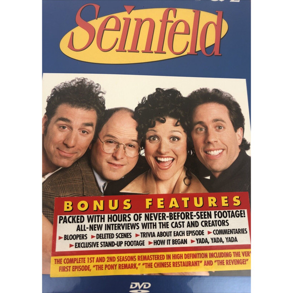 Seinfeld Seasons 1 and 2 DVD Box Set Sony Pictures TV Comedy Series NEW - Picture 2 of 7